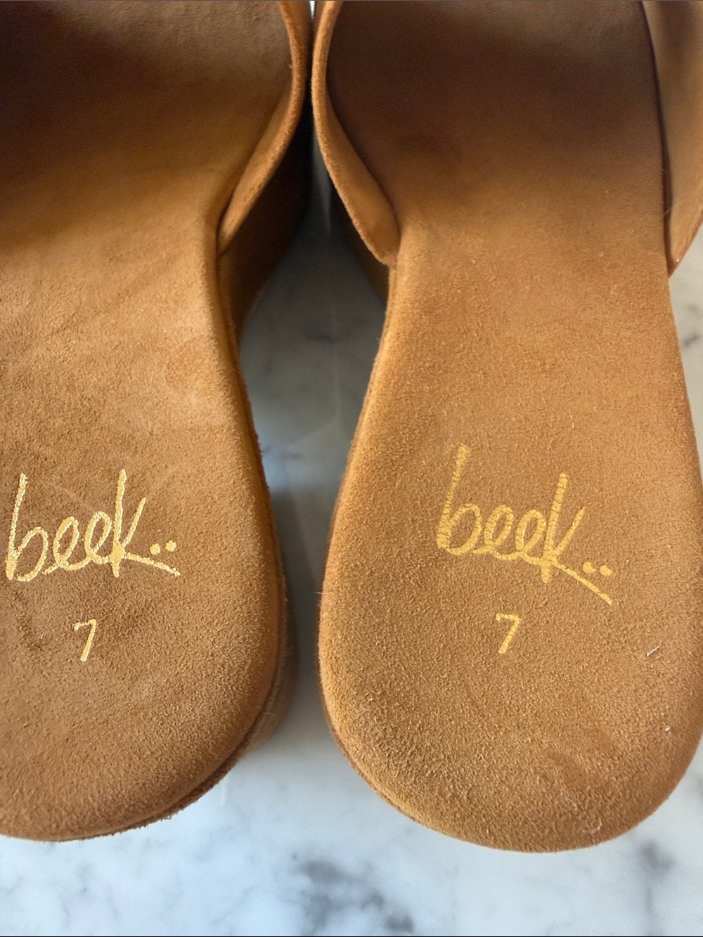 Beek Kinglet suede platform sandal *New* 7 - Picture 5 of 7